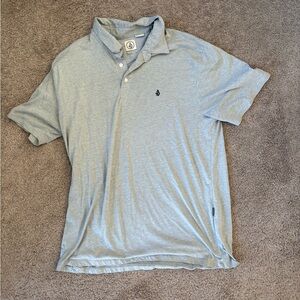Men's Volcom Light Gray Polo Shirt